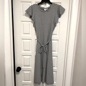 GAP striped midi dress size M